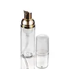 30 ml 50 ml reisschuimer flessen lege plastic schuimflessen met gouden pomp hand wassen zeep mousse crème dispenser borrelende fles