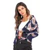 Women Bomber Jacket 2022 Autumn Winter Loose Printting Coats Jackets For Casual Black White Ladies Outerwear Women's