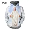 Dio! La croce Gesù ama tutti donne cristiane donne moda 3d stampato con cappuccio con cappuccio Cristo casual manica lunga manica
