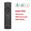 G20S Pro Voiceバックライトスマートエアマウス2.4GワイヤレスジャイロスコープIR学習GoogleアシスタントリモートコントロールTX6 X96 H96 Android TV Box