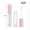 Mattierte rosa runde Lipgloss-Tönungs-Plastikflaschen-Röhren DIY leeres Make-up großer Lipgloss-flüssiger Lippenstift-Kasten-Schönheits-Verpackung