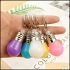 Autre Maison Jardin Changement de Couleur Led Lumière Mini Bb Torche Porte-clés Porte-clés Rgb Perles Porte-clés Pendentif Lampe Couple Chaîne Pour Cadeau De Noël