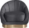 Whole Gold Frame Living room Furniture Round Backrest Practicable Metal lint Pure colors for Home el reception2538
