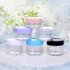 10g 15g 20g Empty Cosmetic Bottles Clear Container Plastic Jar Pot Makeup Travel Cream Lotion Refillable Packing Bottle