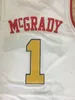 Tracy McGrady＃1 Dolphins McDonald All American Basketball Jersey Top Quality Stitched Embridery任意の番号と名前