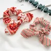 Orecchie di coniglio di Natale Scrunchies Anello per capelli Fiocco Nodo Coda di cavallo Cravatte elastiche per capelli Dolce carino Accessori per capelli per ragazze da donna 5320 Q2