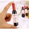 6 Renkler Kırmızı Şarap Şişesi Ruj Dövme Lekeli Mat Dudak Parlatıcısı Giymek Kolay Su Geçirmez Yapışmaz Renkli Sıvı Rujlar