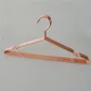 Metal wire suit garment pants skirt dress coat hanger Rose gold copper wire clothes hanger DH9477