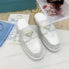 Kvinna Äkta Läder Sandaler Sommarplattform Ladies Tofflor För Kvinnor 2021 Kvinna Vattentät Wedge Fashion Casual Sandles