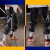 Hip Hop Streetwear Heren Harem Lading Broek Koreaanse Jogger Sweatpants Zwart Wit Enkell Lengte Broek Techwear Heren