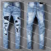 Hommes Designer Jeans mode maigre droite Slim Slim jean Hommes Casual Biker Denim Pantalon Trouble Pantalon long