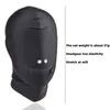 Head Mask Spandex Lycra Hood Bdsm Sm Role Ing Game Erotic Latex Leather Fetish Open Mouth GQD0