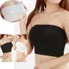 Tubo de renda topo íntima sutiã strapless push up pequeno copo completo senhoras mulheres esportes respirável bandeau boob tamanho livre sólido branco tops 4 pcs