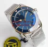 Luxury Men's Wristwatches GF ETA Cal.2824 Mens Automatic Stainless Steel 316F blue Ceramic Bezel Movement Men Watches