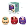 Vuxen Decompression Toy Fingertips Cube Metal Marmor Ny och unik kreativ bollspår Spinning Top till Finger Cubes Fidget Spinner Barnens pedagogiska leksaker