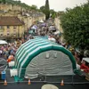 6 x 4 m Oxford-Stoff, aufblasbares Bühnenabdeckungs-Event-Zelt, buntes Ausstellungs-Display-Festzelt für Musikkonzerte im Freien299a