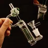 Kleine bongwaterpijpen Hookahs Dikke glazen water Bongs Percolator Waterpipes Recycler DAB Rigs met 14 mm banger