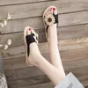 Slippers For Women To Wear 2023 Summer Versatile Comfortable Soft Sole Anti Slip Massage Flip-Toe Web Celebrity Sandals