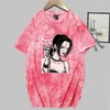 Nana Osaki T-shirt Tryck Fashion Short Sleeve Round Neck Tie Dye Anime Tops Y0809