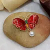 Pins, Brooches 2021 Brooch Oil Dripping Butterfly Simulation Insect Cartoon Modeling High Grade Lady Coat Accessories