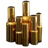 2022 NEW 50PCS Gold Glass Bottle Cosmetic Packaging Serum Lotion Pump Spray Bottle Atomizer 10ML-100ML1