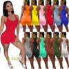 Kvinnor Rib Jumpsuit Summer Korta Byxor Onesies Designer Overaller Kläder Round-Neck Rompers Bodycon Shorts Capris