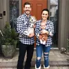 Plaid Christmas Family Matching Blouses Printemps Papa Maman et moi Vêtements Mère Fille Père Fils Chemises en coton à manches longues 210724