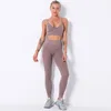 Yoga Outfit # 352 Deux pièces Ensemble Femmes Leggings de compression élastique Impression Floral Running Jogger Fitness Gym Entraînement de luxe Designer