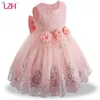 LZH Infant Christmas Dresses For Baby Girls Lace Princess Dress Baby 1st Year Birthday Dress Baptism Party Dress Newborn Clothes G1129