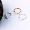 Moda Nos Ring Retro Gold Round Imitacja Koraliki Opalowe Ear Nostryl Hoop Body Piercing Biżuteria