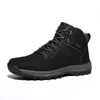 Boots Brand Winter Men's Waterproof Leather Sneakers Outdoor Non-slip Hiking Comfortable Work Lace-UP Men Shoes