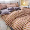 Bettwäsche-Sets, 1 Set, Gitterbettbezug, Einzelbett, Doppelbett, King-Size-Größe für Erwachsene