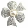 Pins, broscher emalj fjäril blomma rhinestone brosch silver färg guld bowknot pärla kristall för kvinnor bröllop smycken