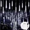 30CM 50CM Solar Strings Light IP65 Impermeabile Led Rain Drop Lights 8 modalità Remote Control Drops icicle String Lamp Christmas Holiday