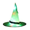 Halloween Hats Halloweens Decoration Props LED String Lights Glowing Witch Hat Scene Layout Party Supplies Magician Sorceress 10pcs
