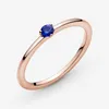 Pandoras ringdesigner smycken för kvinnor original kvalitet band ringar smycken 925 silver ring charm stellar blå ringar