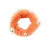 Scrunchie Stretch Plush Headband Scrunchies Women Girls Elastic Faux Fur Pearl Hair Bands Accessories Hairs Tie Ring Headdress