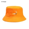 Cloches HOOH Cigarette Embroidery Bucket Hat For Men Women Hip Hop Fisherman Adult Panama Bob Summer Lovers Flat