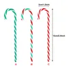 6 st / set Julgran Hängande ornament Plast Candy Cane Nyår Xmas Holiday Party Decoration Favoriter XBJK2108