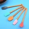 Baking & Pastry Tools Mini Silicone Spatula Scraper Basting Brush Spoon for Cooking Mixing Nonstick Cookware Kitchen Utensils RRE10820