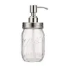 Hand Soap Dispenser pump Stainless Steel Mason Jar Countertop Liquid Soaps Dispensers