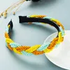 Temperament Twisted Stirnband für Frau, elegantes handgefertigtes Twisting Weben Haarband Mädchen Waschen Gesicht Hairhoop Kronen