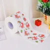 24m / Roll Święty Mikołaj Renifer Christmas Papier Toalety Christmas Dekoracje Kreatywny Drukowane Xmas Papier Serwetki JJE10186