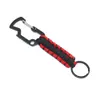 Parachute Rope Weave Carabiner Mountaineering Climbing Carabiners Stainless Steel Multifunction Key Chain Hook Camping Pendant RRD11231