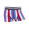 8/10 Stks Nieuwe Heren Ondergoed Boxer Polyester Homme Boxershorts Cartoon Print Comfortabele onderbroek Zacht ademend Mannelijk slipje H1214