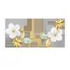 Thaya التصميم الأصلي مربط 100٪ 925 فضة الشمس زهرة الزركون للنساء الشظية glod القرط غرامة مجوهرات