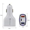 Chargeur de voiture PD de Type C, 3 Ports USB, charge rapide, adaptateur d'alimentation automatique, 35W, 7a, pour téléphone Samsung universel