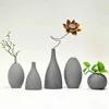 Nordic Modern Ceramic Frosted Vase Crafts Plain Pottery Flower Pots Art Dried Flowers Indoor Home Furnishings Ornaments Gifts 211215