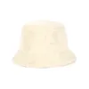 Kobiety Rabbit Fur Bucket Hat Ciepły Rybak Kapelusz Outdoor Panama Cap Moda Nowa Jesień Zima Harajuku Cap G220311