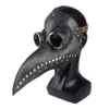 Śmieszne średniowieczne steampunk Plague Doctor Bird Mask Lateks Punk Cosplay Maski dziobowy dla dorosłych Halloweenowe rekwizyty dla mężczyzny WomanA439701266